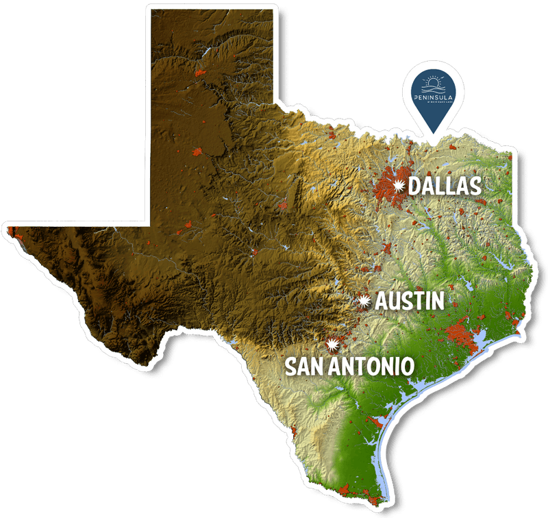 The Peninsula at Bois D'Arc Lake The Newest Lake in Texas...